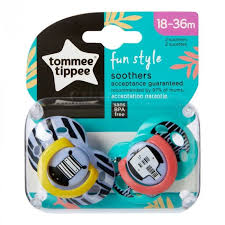 TOMME T Lot de 2 Sucettes CTN Fun 0-6m mixte