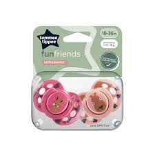 TOMME T Lot de 2 sucettes CTN fun 18-36 mois  fille