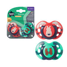 TOMME T Lot de 2 Sucettes CTN Fun 18-36 mois  Garçon